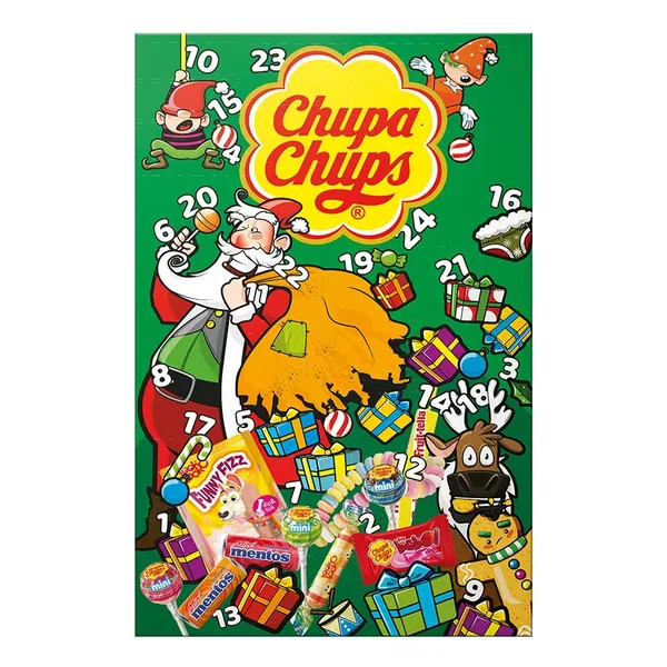 Chupa Chups Adventskalender - 24 snoepverrassingen - 180g