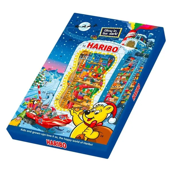 Haribo Adventskalender met snoep - tel af tot Kerst - 300g