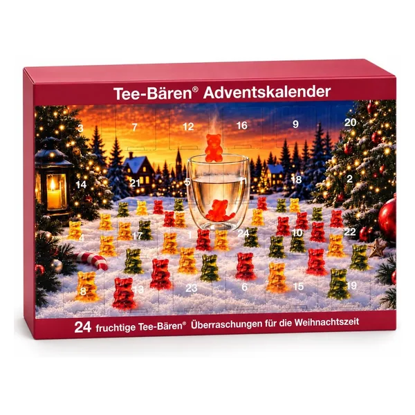 Tee-Bären® Adventskalender 2026 - 24 fruitige verrassingen